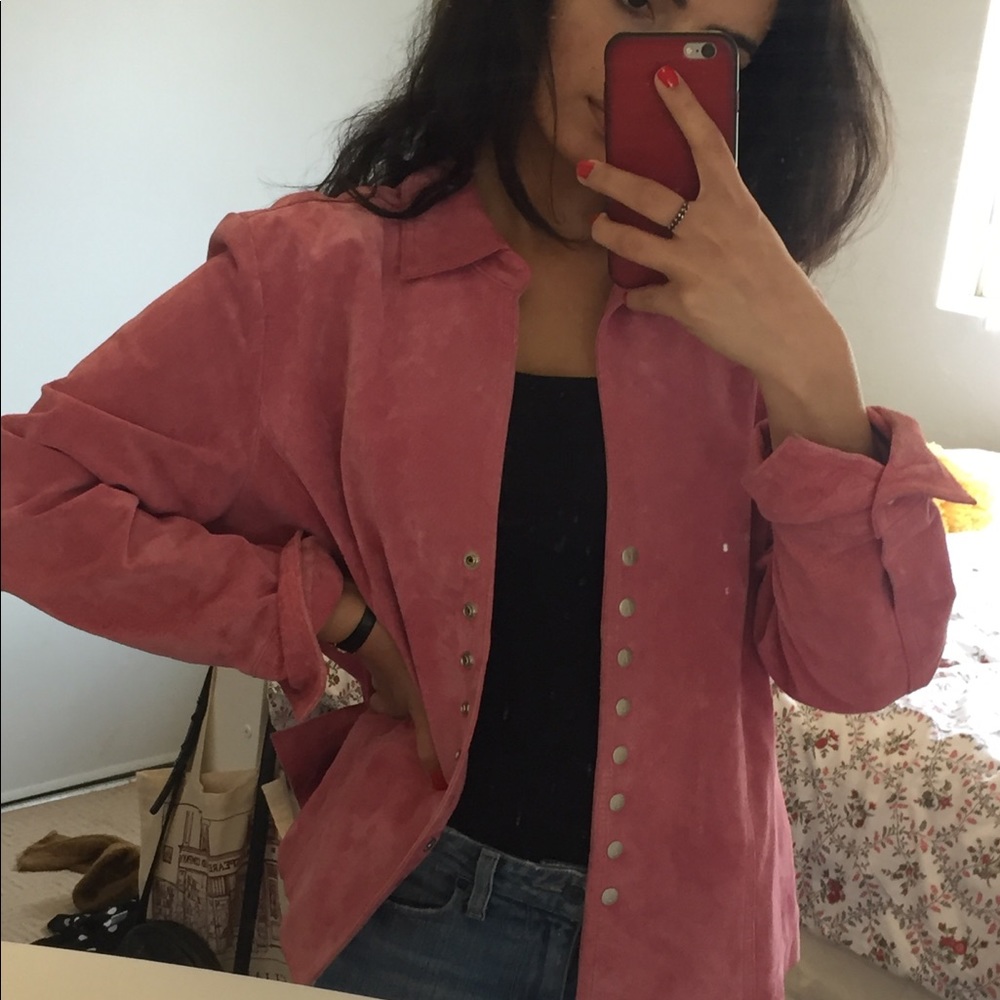 Pink Suede Jacket